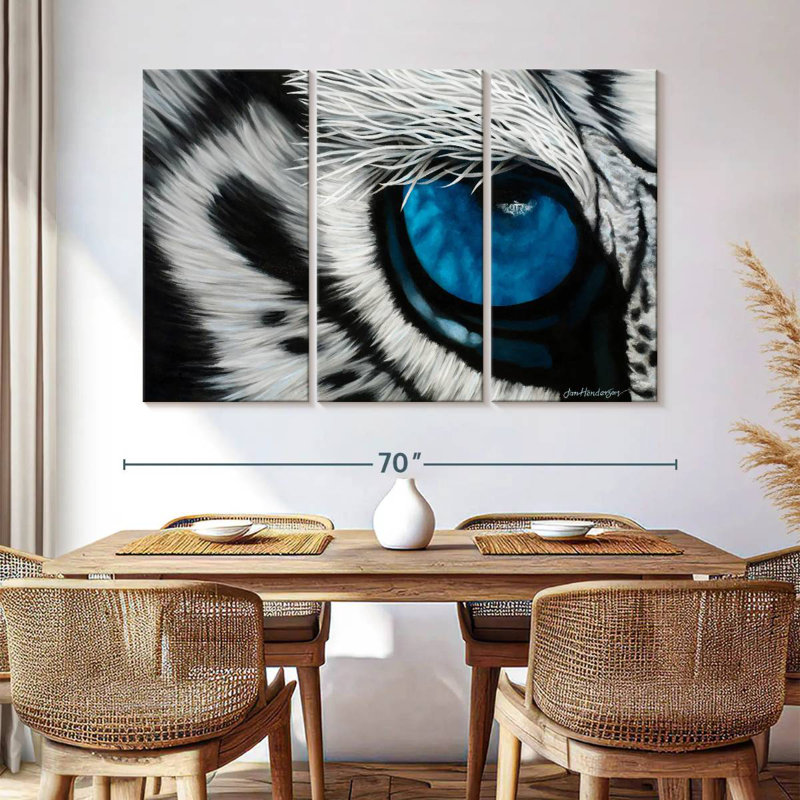 Brampt Blue Tiger Eye, 42" H x 65" W