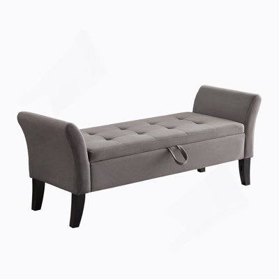 Bed Bench With Storage Velvet
