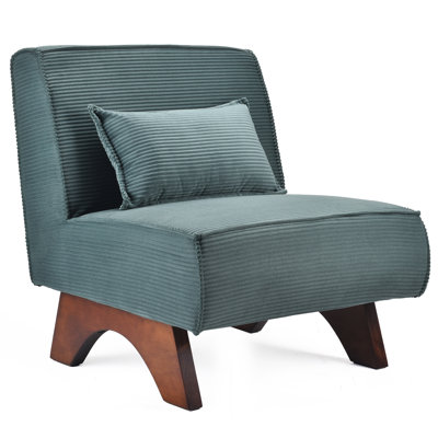 Tillar Upholstered Accent Lounge Chair With Pillow