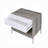 Nightstand With 1 Drawer And Open Shelf, Bed Side Table With Metal Base