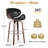 Corrigan Studio® 30" Modern Upholstered Counter Height Bar Stools, Swivel Bar Stools With Back-294301364