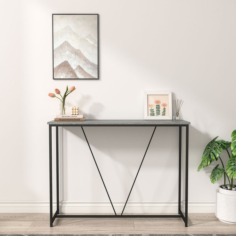 Alexanda 75cm Console Table, Ash Grey