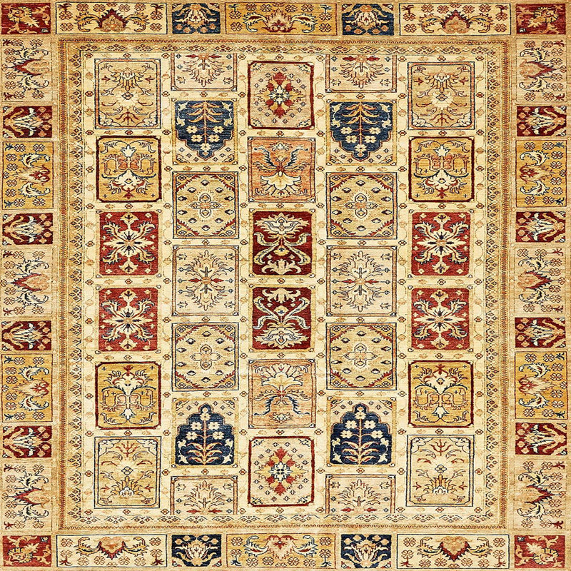 Abstract Indoor Rug, Square 4'