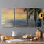Sunset Cove II - ensemble de 3 peintures sur toile tendue-1434362409