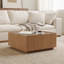 Table basse 31,5 pouces carrée avec tiroirs de rangement