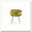 Ensemble de 2 tabourets de luxe, simple, moderne, loisir, simple, canapé, chambre à coucher, paresseux, commode, tabouret, manucure, dossier, vert olive-121101652