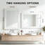Miroir d'appoint en bois massif, miroir de meuble-lavabo mural en bois massif-133251696-133251698