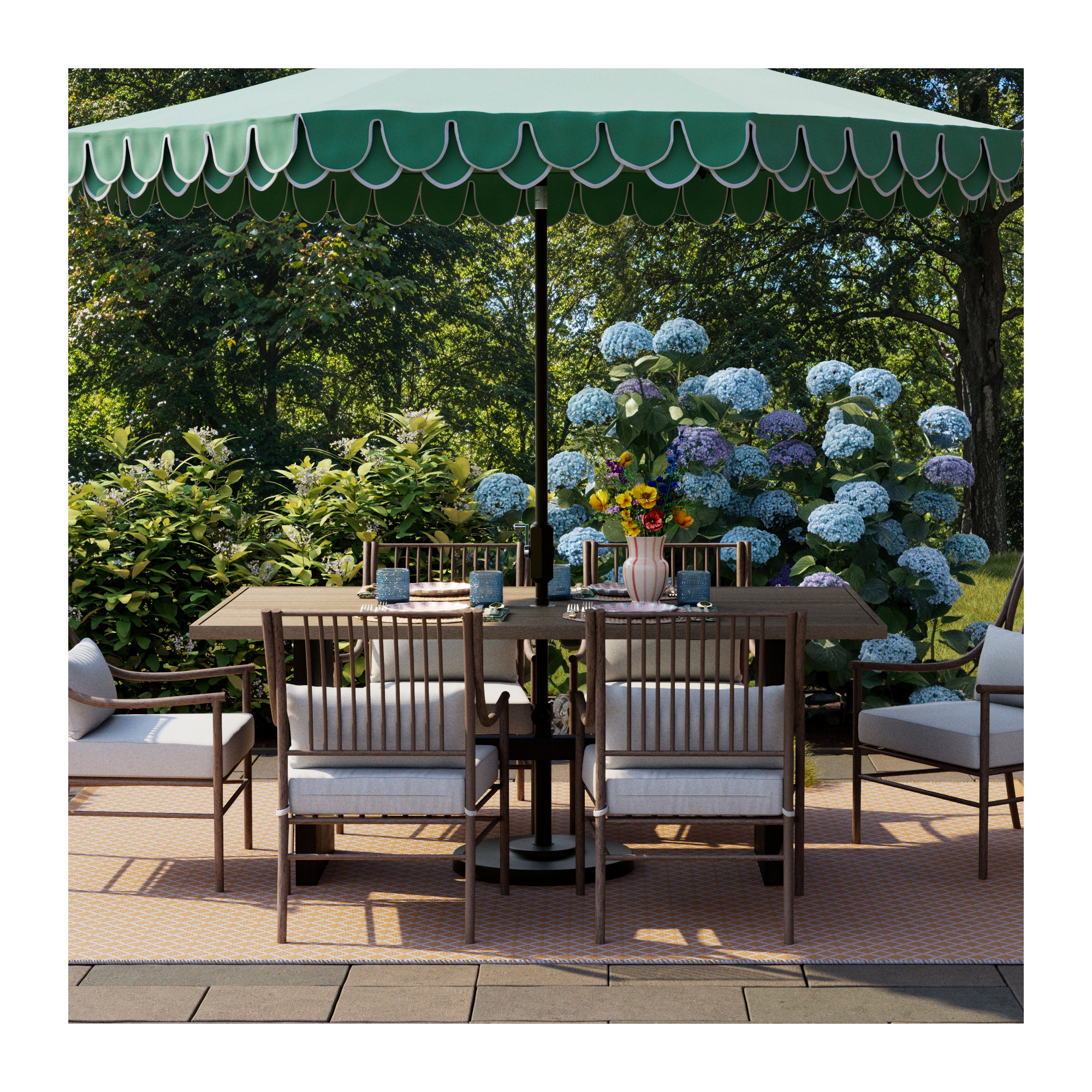Harmonee Metal Free Standing Umbrella Base, Black