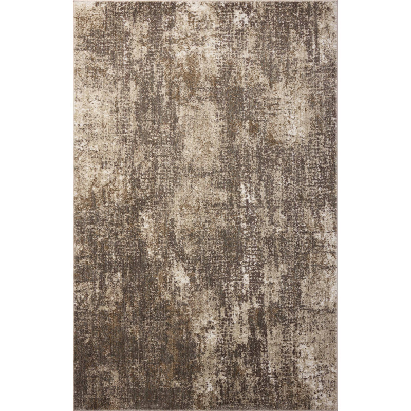17 Stories Manoliu Granite / Natural Area Rug, Rectangle 6'3" x 9'2"