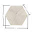 Carreau de marbre hexagonal, marbre blanc, marbre naturel, pour mur, fini texturé ol, marbre cannelé 3D, pierre naturelle, marbre véritable, marbre véritable, 1 boîte de 12 pièces