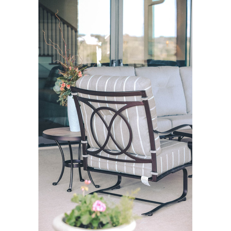 Pasadera Outdoor Lounge Chair, Graphite, Mainstreet Latte