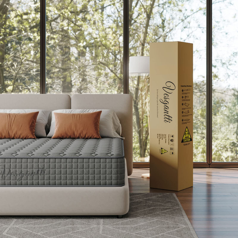 Vesgantti Innerspring / Coil Mattress, Double (4'6)-Grey