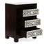 Table de chevet 3 tiroirs Mango Wood