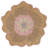 Mallina Novelty Hand Tufted Wool/Cotton with Cotton Backing Floral Rug in Gold/Pink-1166240056