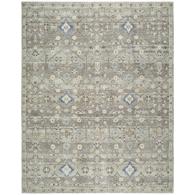 Rectangle Anelka Wool Area Rug, Rectangle 2' x 3'