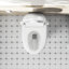 Toilette intelligente Metis avec bidet chauffé, eau chaude instantanée, toilette sans réservoir avec chasse d'eau automatique / occultante