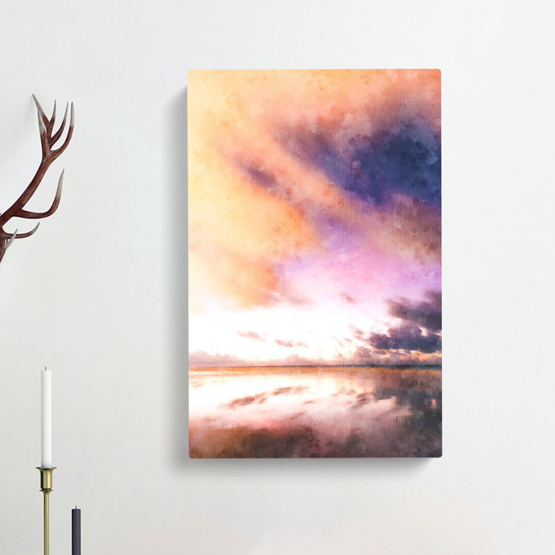 Clouds Over Alabama - Wrapped Canvas Painting, 50cm H x 35cm W x 3cm D