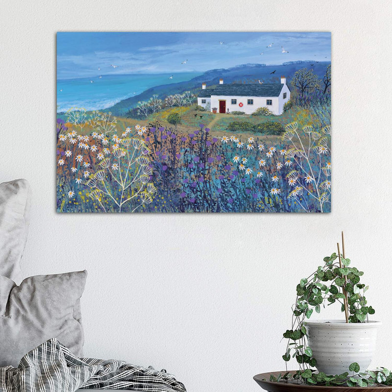 A Place By The Sea by Jo Grundy - Wrapped Canvas Painting, 66.04 cm H x 45.72 cm W x 3.175 cm D