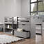 Lit mezzanine simple avec rangement Fabiana