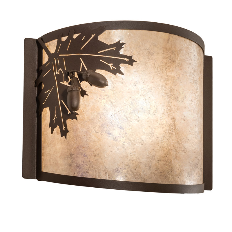 Rustic Lodge Flush Mounted Sconce