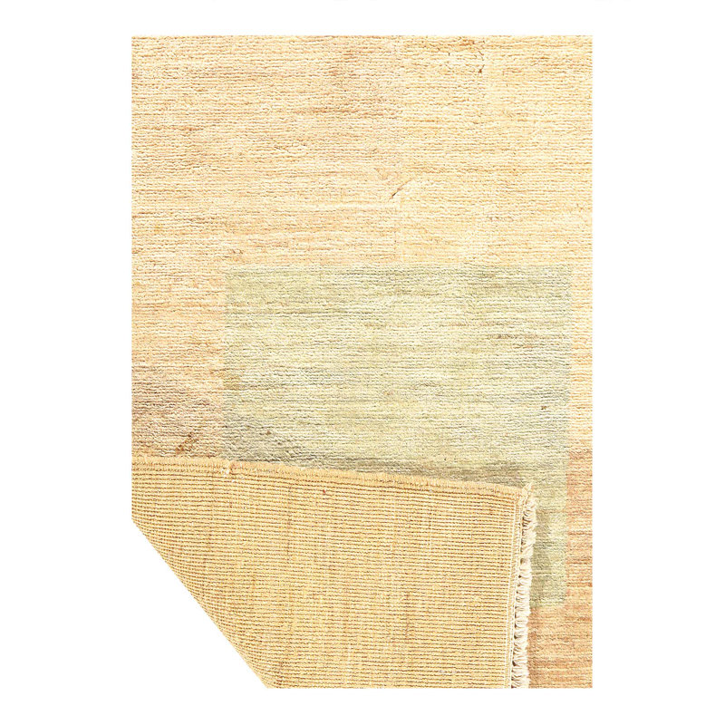 Tapis moderne finement noué à la main 2 pi 2 po x 3 pi 1 po