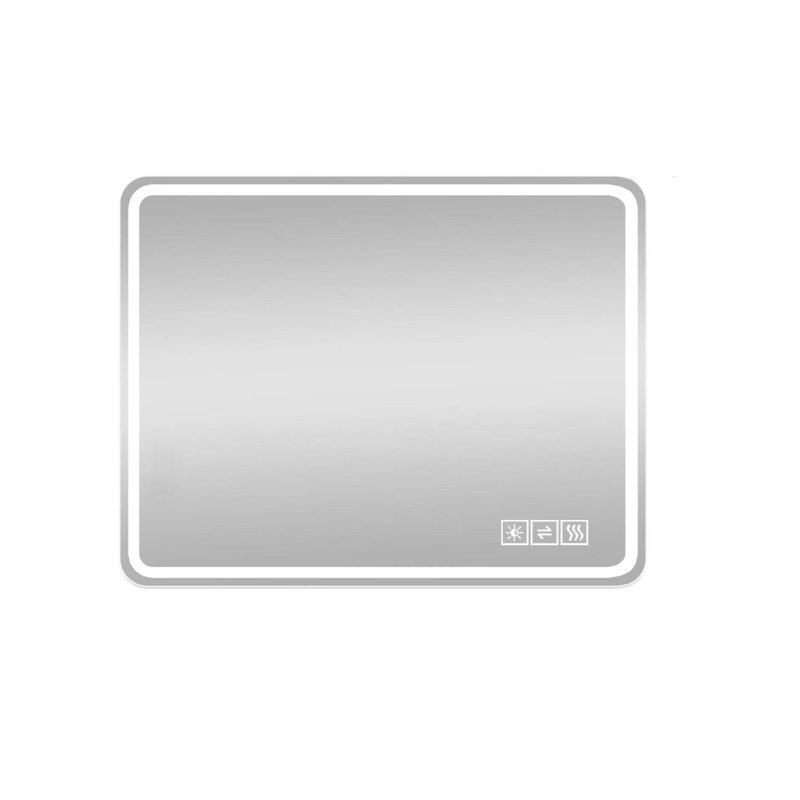 Wall Mounted LED Bathroom Vanity Mirror with Front Lights, Anti - Fog, Frameless, High - Definition Imaging, Suitable for Horizontal or Vertical Installation