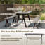 6 - Person Patio Dining Set Rectangular Table