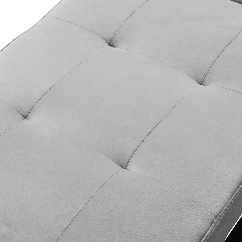 Folding Ottoman Sofa Bed, Gray