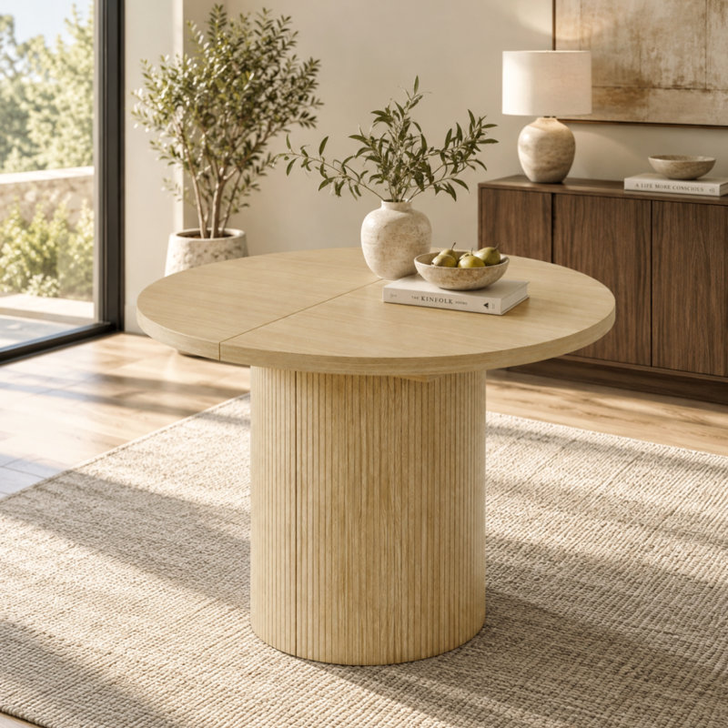 Extendable Dining Table, Natural