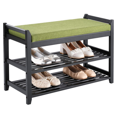  Shoe Rack for Front Door Entrance, 28” Entryway Bench with Coat Rack, Hall Tree Shoe Bench with Storage for Entry, Hallway, Bedroom, Living Room