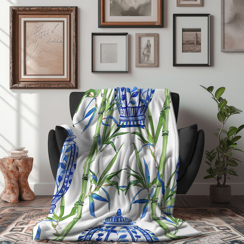 Bambou Serenity - 1 pièce Sherpa Premium, L 60 po x L 80 po