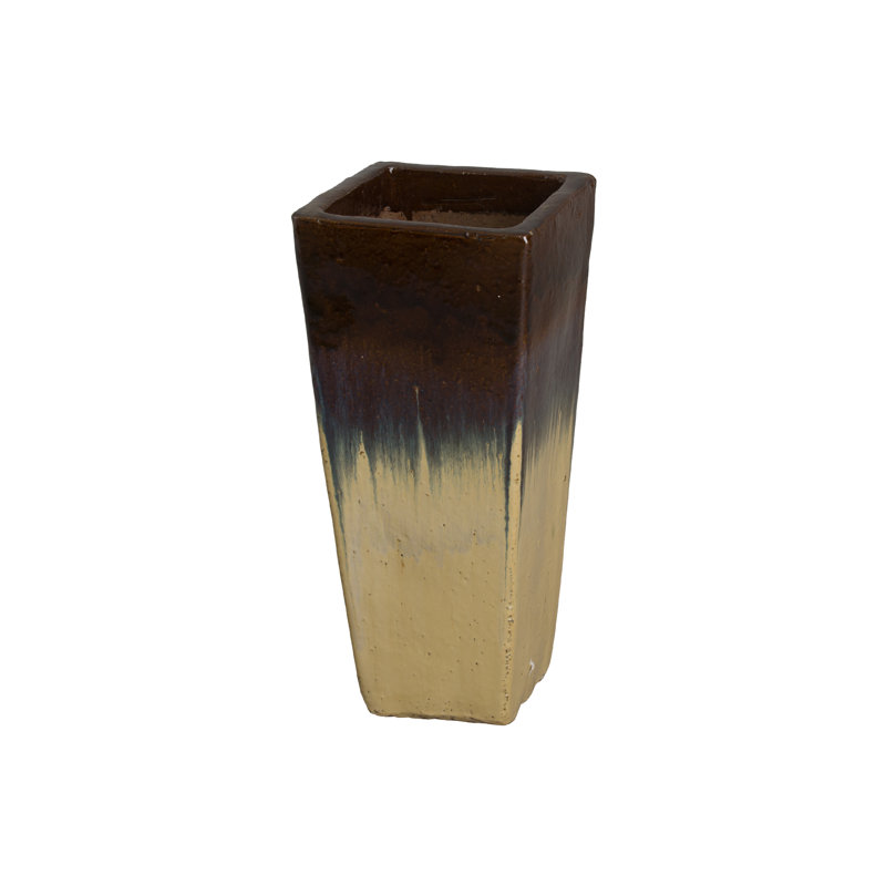 Pot de fleurs en céramique Loden, Crème / Java, H 24 po x l 10 po x p 10 po