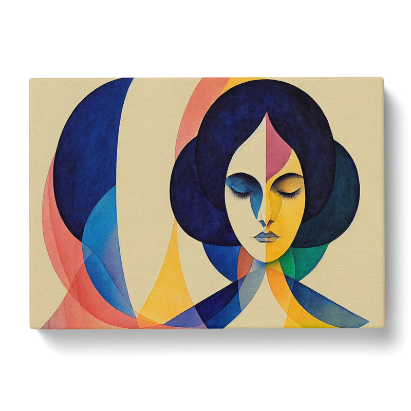 Watercolour Woman Vol.1 Abstract - Wrapped Canvas, 35cm H x 50cm W x 3cm D