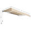 Auvent de terrasse taille rétractable manuel beige-94592229-66002068