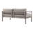 Nixon 65'' Wide Aluminum Loveseat with Cushions