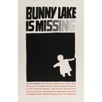 Affiche de film Bunny Lake Is Missing (27 X 40) - Article # MOVGB86690