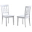 Chaise d'appoint en bois massif Ankit