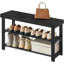 Banc de rangement pour 8 paires de chaussures, étagère à chaussures en bambou à 3 niveaux-423022993