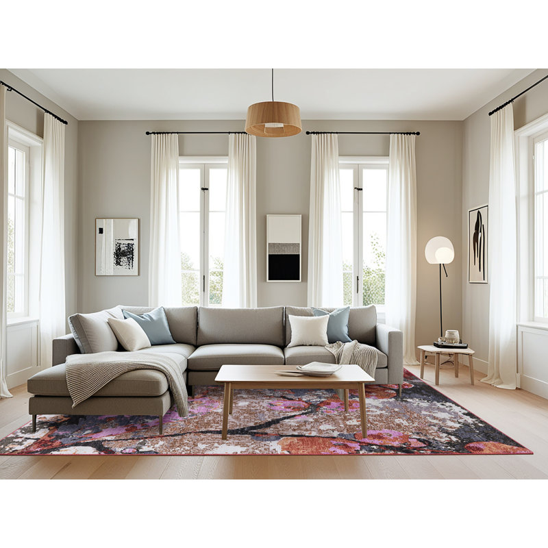 Carnbore Abstract Indoor Rug, Rectangle 8' x 12'