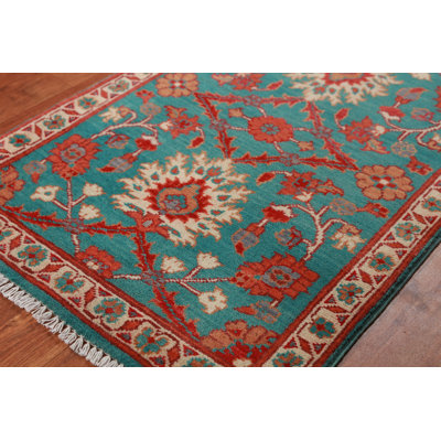 Traditional Kazak Oriental Foyer Rug 2x3