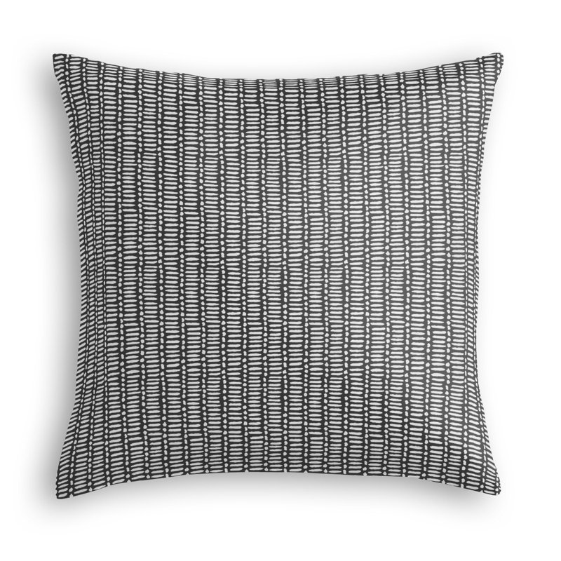 Housse et insert de coussin carré en polyester Romeo, Mat, 18 po x 18 po