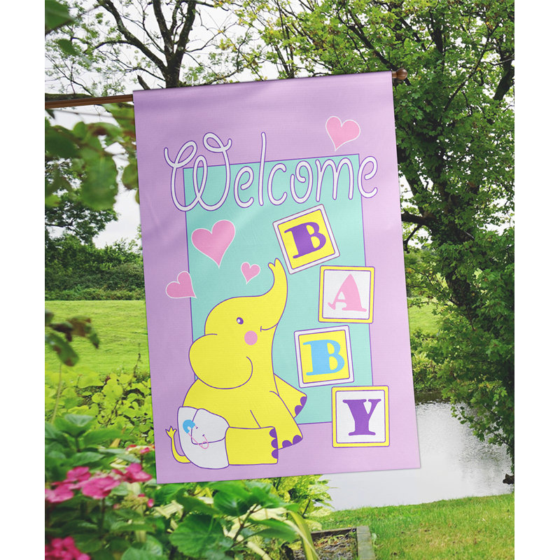 Flag Baby Welcome Polyester 29x42