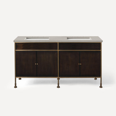 Mackey 60" Free Standing Double Bathroom Vanity
