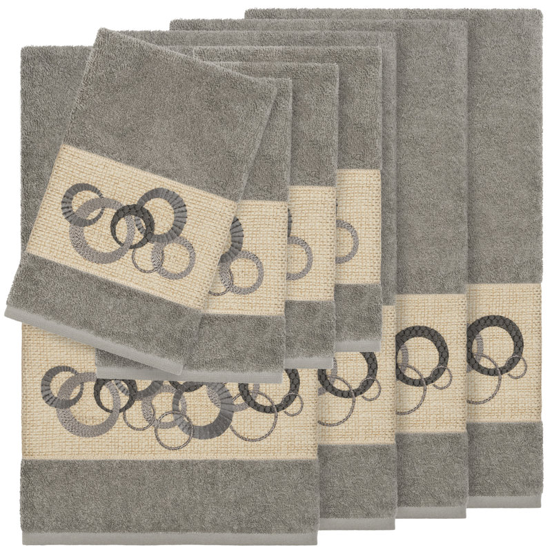 Annabelle Turkish Cotton Midweight Mulit-Size Set, Dark Gray