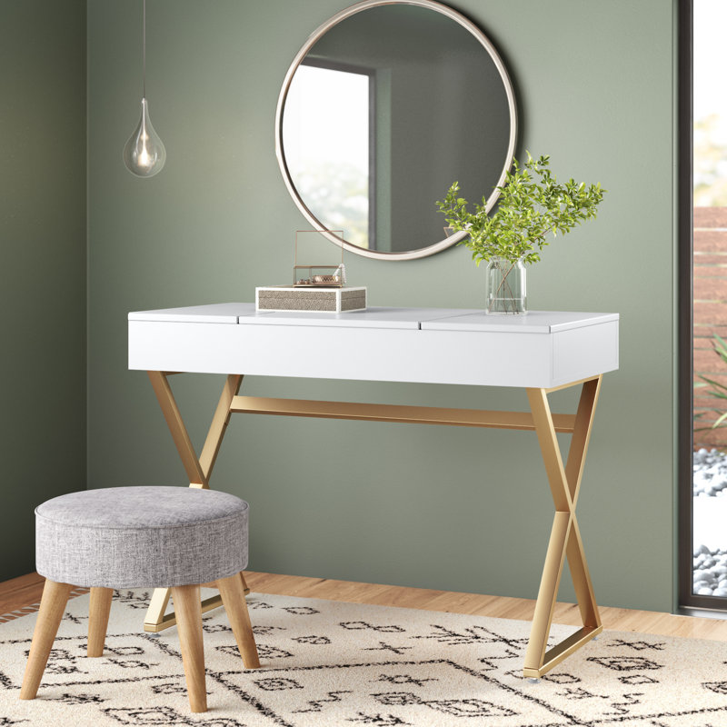 Coiffeuse avec miroir Leticia