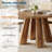Round Dining Room Table for 4-6, 47" Wood Kitchen Table with Sturdy Base, Farmhouse Circle Dinner Table for Living Room, Apartment, 4 Strong Legs, Only Table, Walnut-449462213