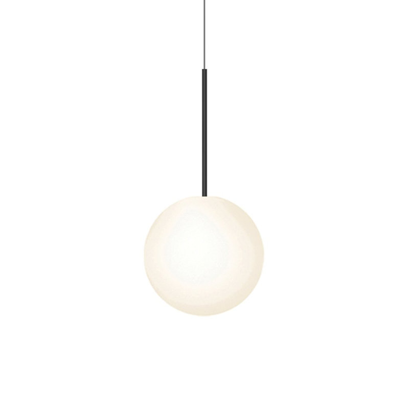 Bola Sphere Pendant, 24.4" H x 12" W x 12" D, Black