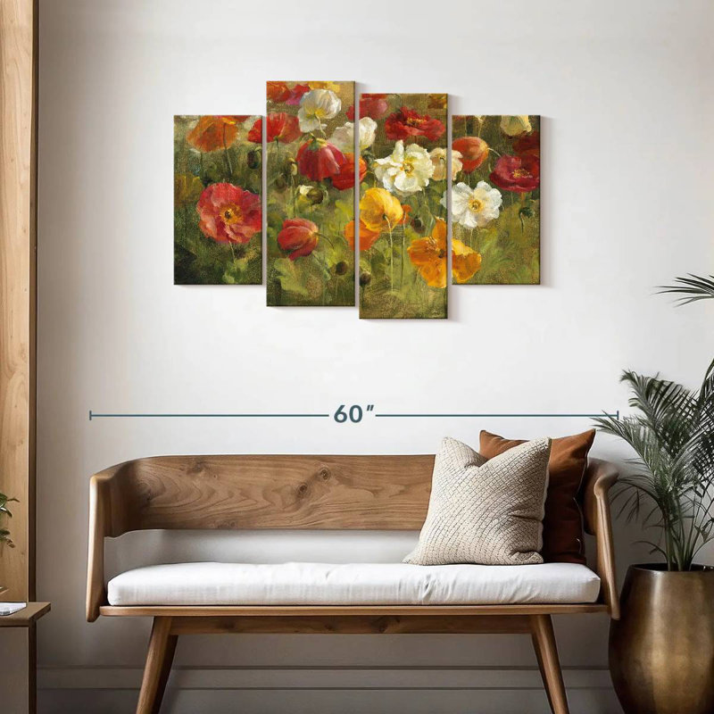 Champ de coquelicots Harnek, H 27 po x l 43 po