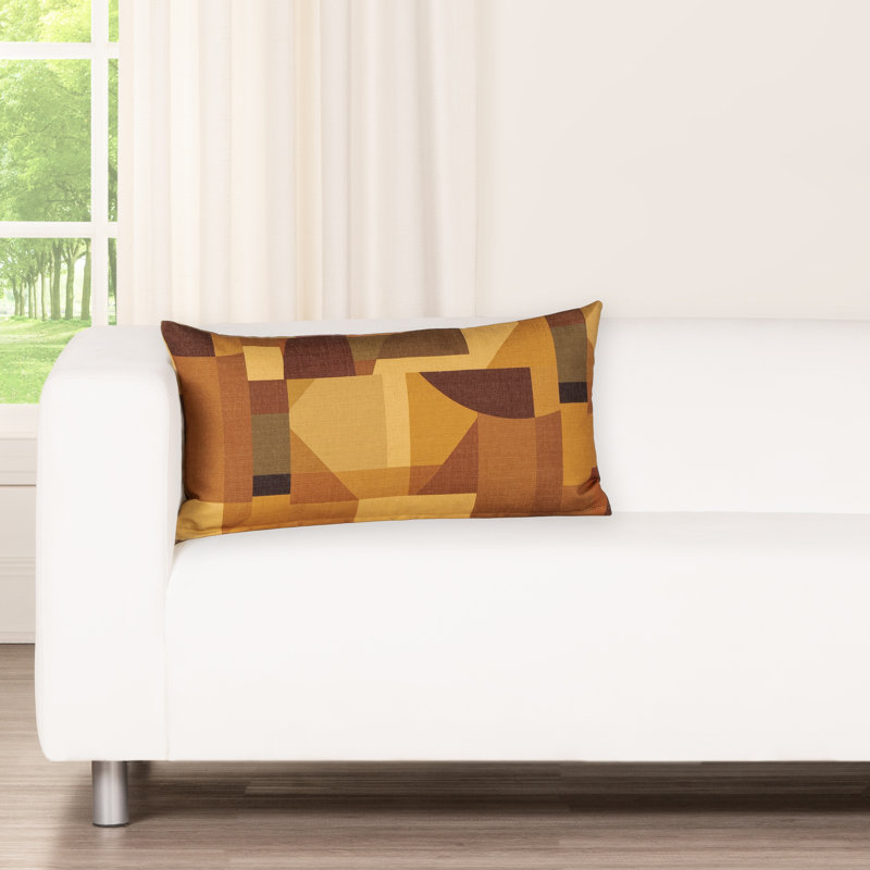 Coussin Geo Geo, Polyester, Rectangulaire H 14 po x l 26 po