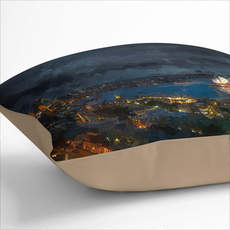 Square Cushion, Stone, 40cm H x 40cm W x 15cm D